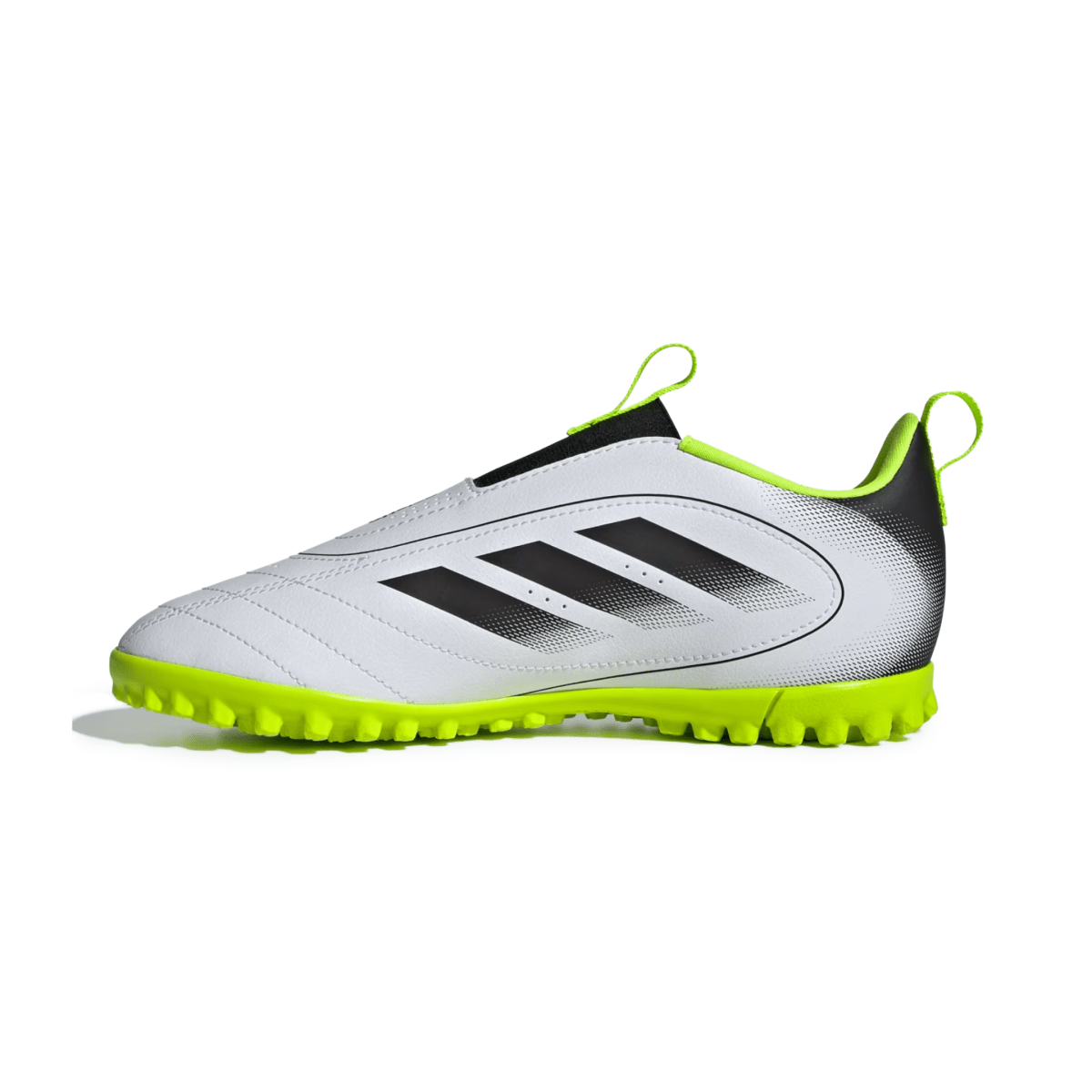 Adidas Kids Goletto IX Laceless Turf Cloud White/Core Black/Lucid Lemon