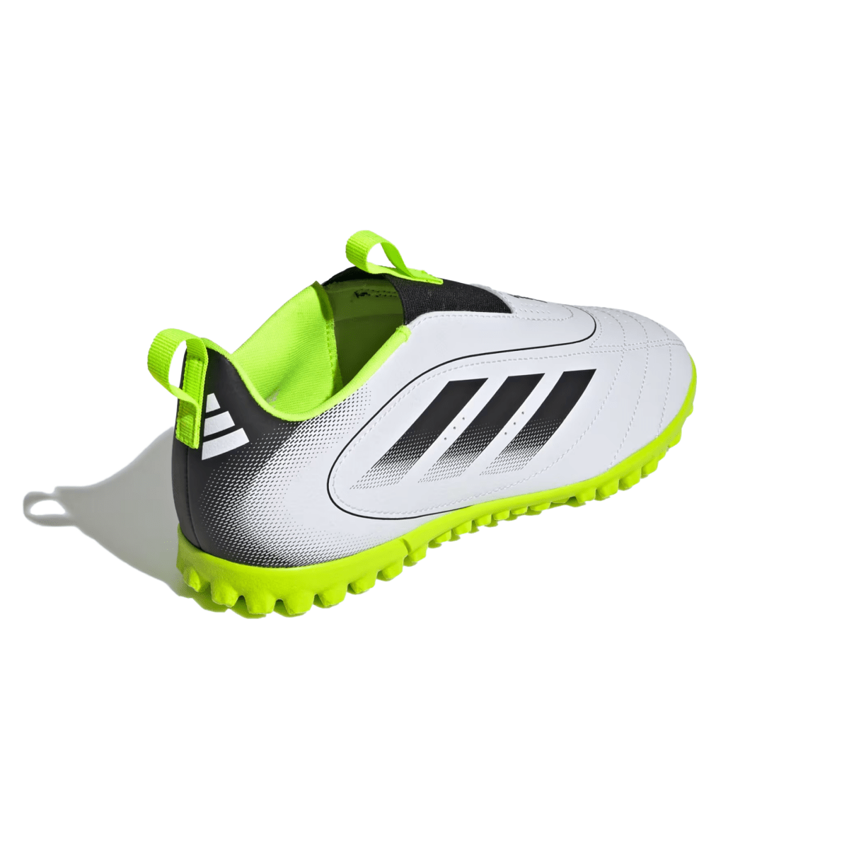 Adidas Kids Goletto IX Laceless Turf Cloud White/Core Black/Lucid Lemon