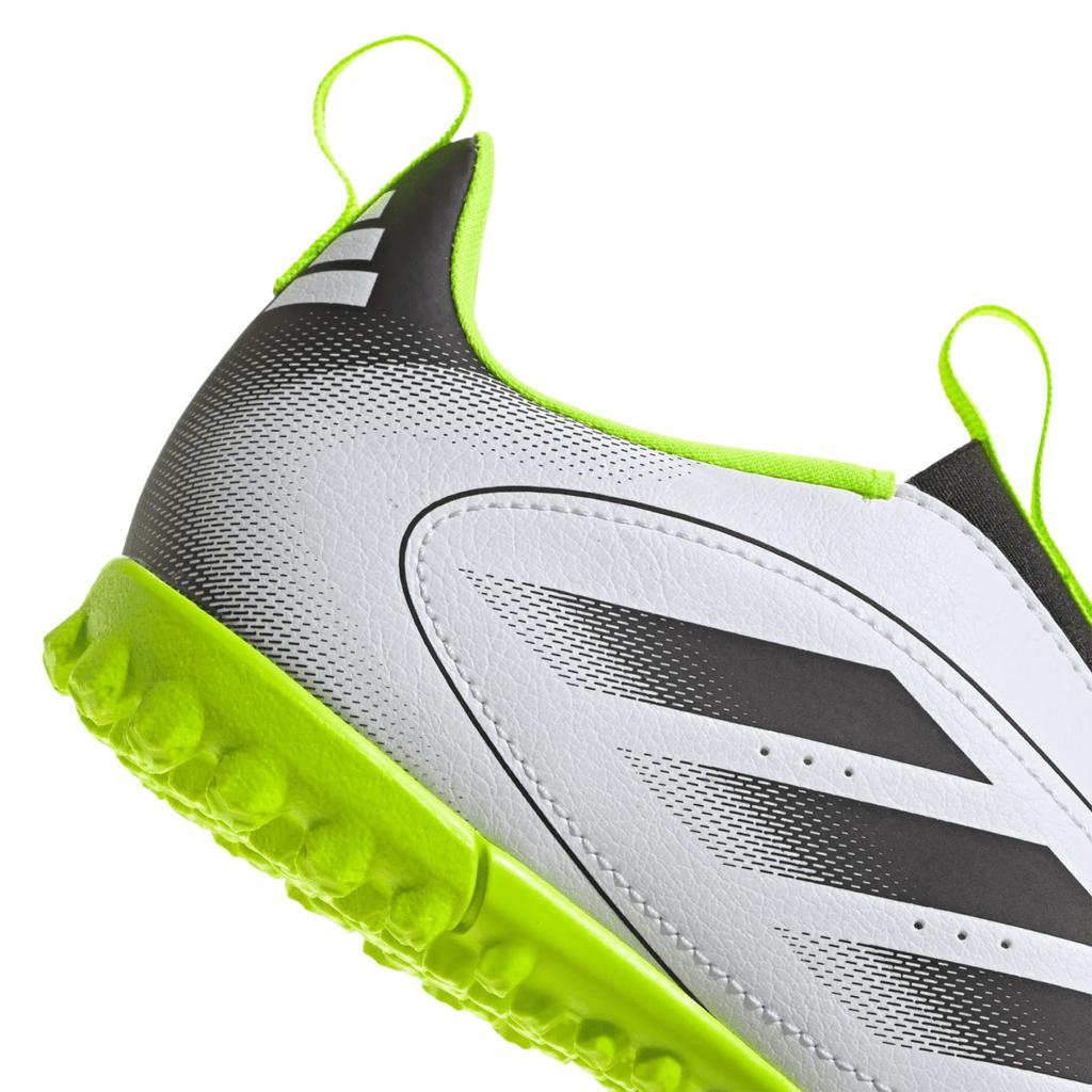 Adidas Kids Goletto IX Laceless Turf Cloud White/Core Black/Lucid Lemon