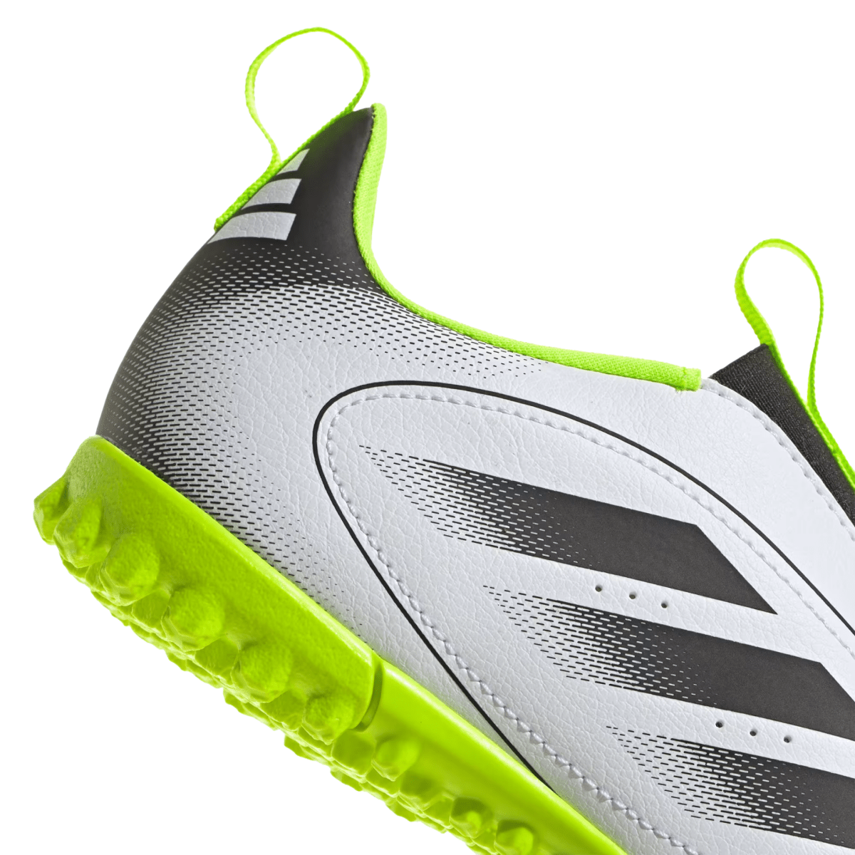 Adidas Kids Goletto IX Laceless Turf Cloud White/Core Black/Lucid Lemon