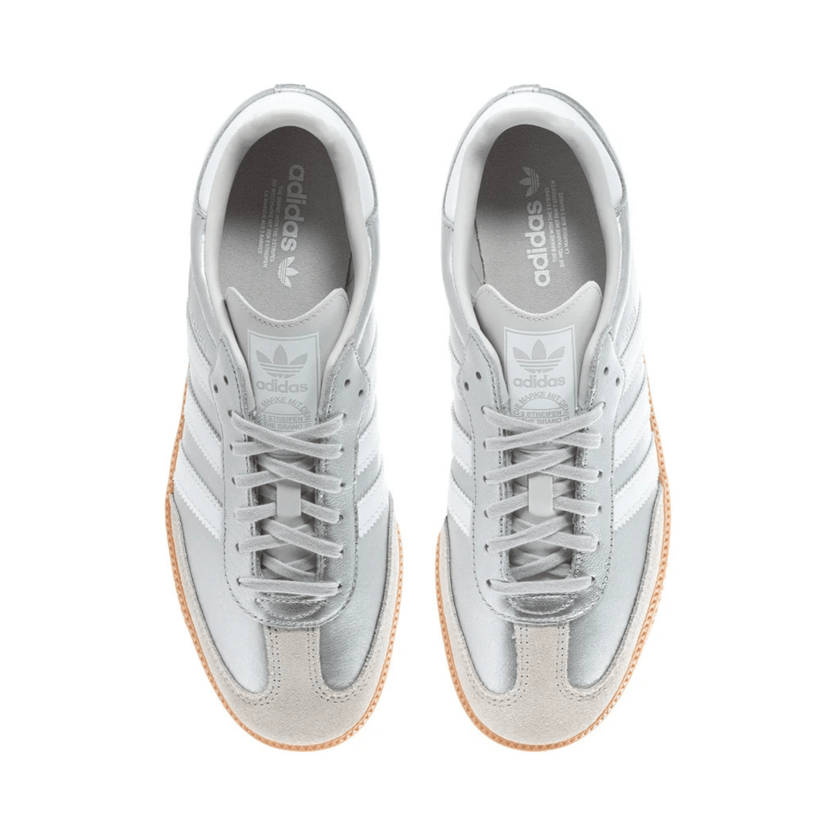 Adidas Kids (Grade School) Samba OG Silver Metallic/White/Gum