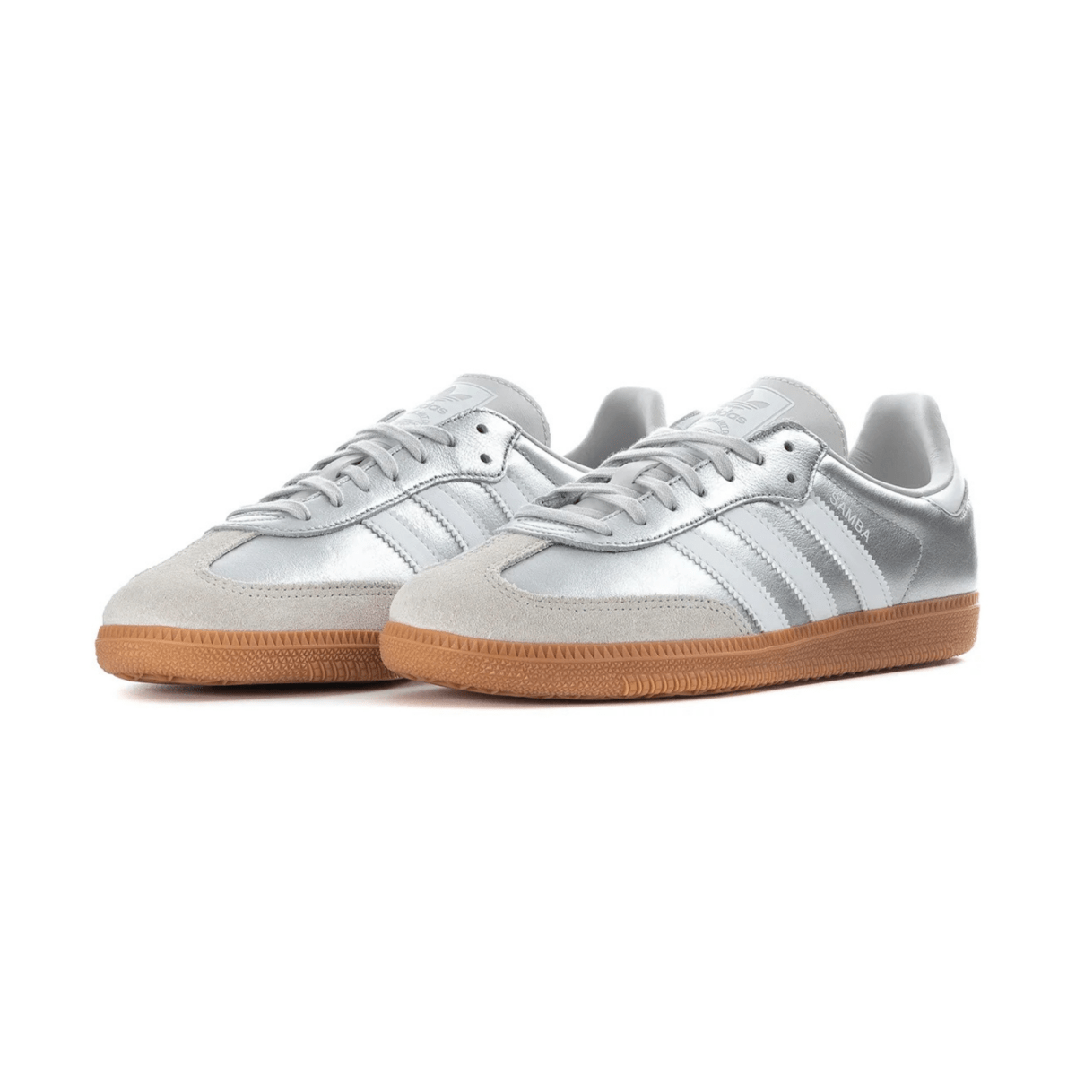 Adidas Kids (Grade School) Samba OG Silver Metallic/White/Gum
