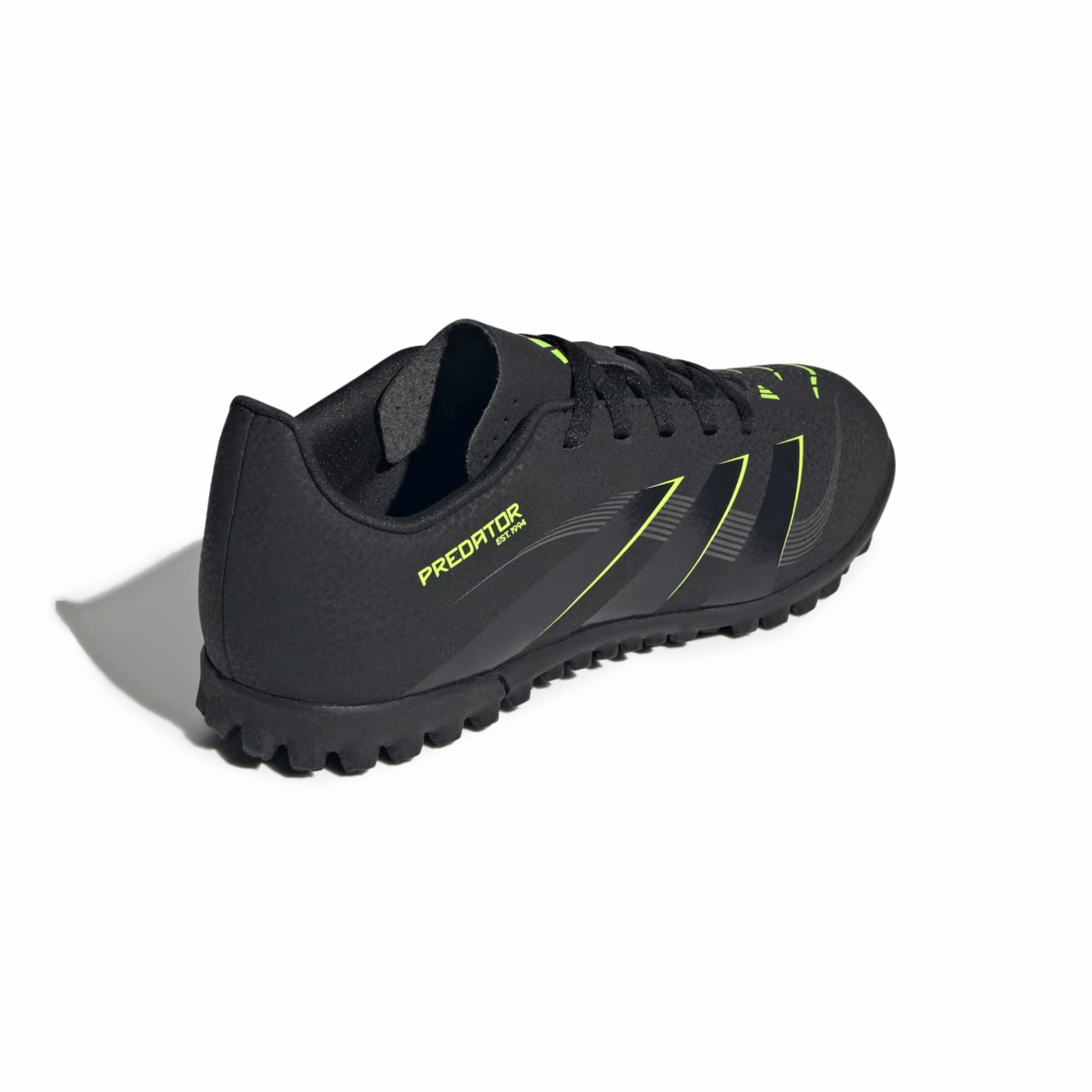 Adidas Kids Predator Club Turf Core Black/Carbon/Lucid Lemon