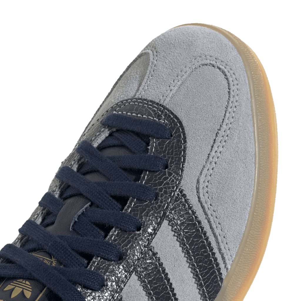 Adidas Men's Gazelle Indoor Halo Silver/Night Indigo/Gum