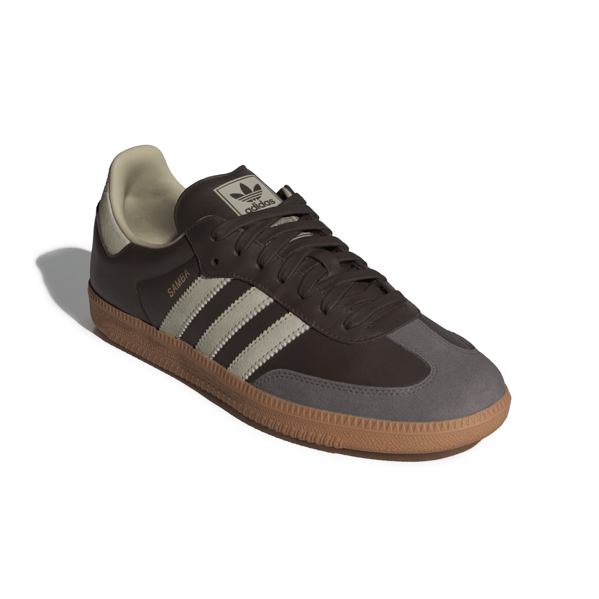 Adidas Men's Samba OG Brown/Putty Grey/Gold Metallic