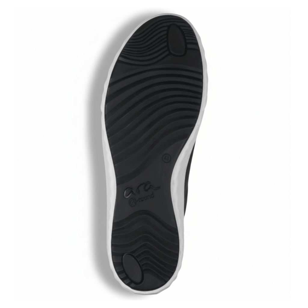 Ara Women's Alexandria Black Leather/White Sole
