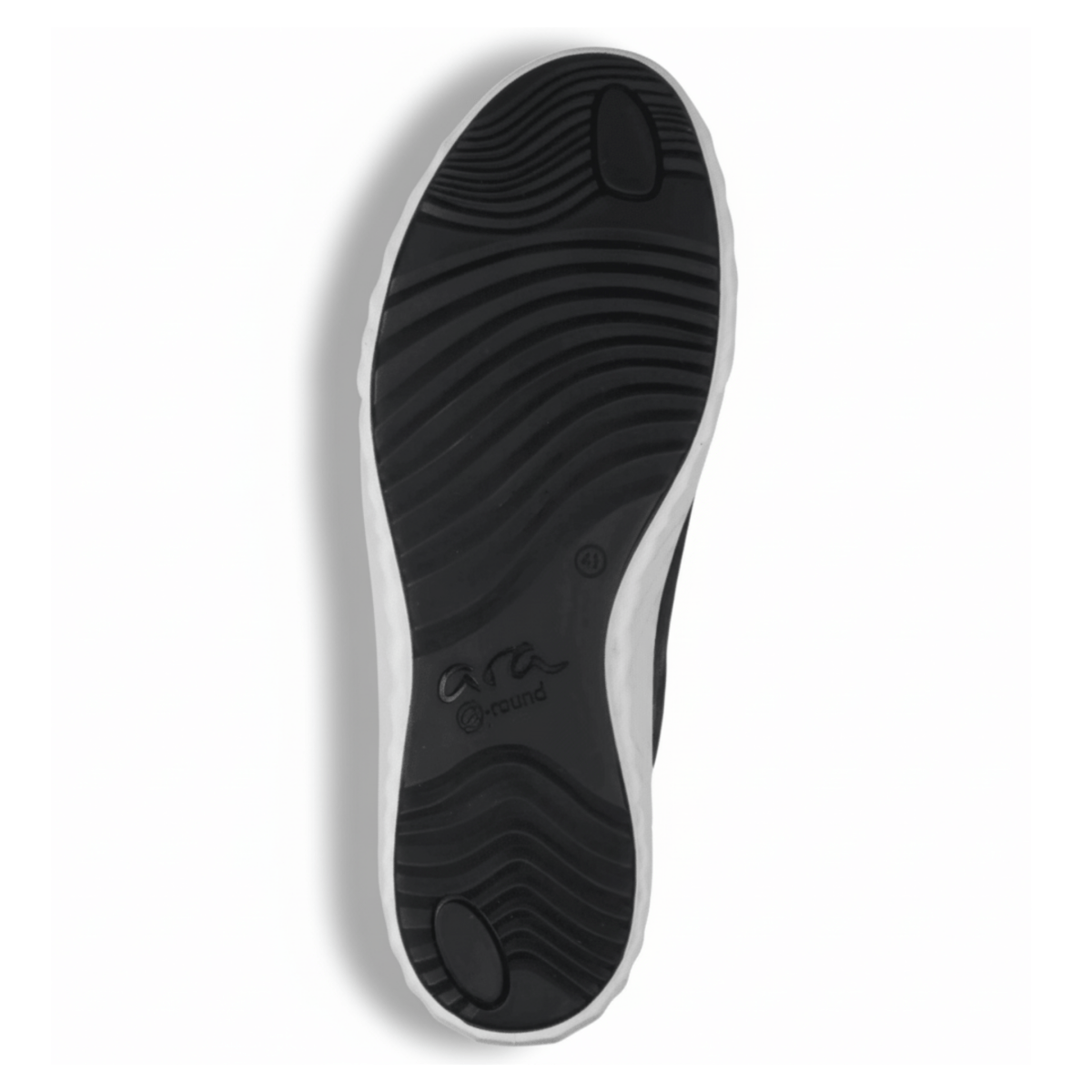 Ara Women's Alexandria Black Leather/White Sole