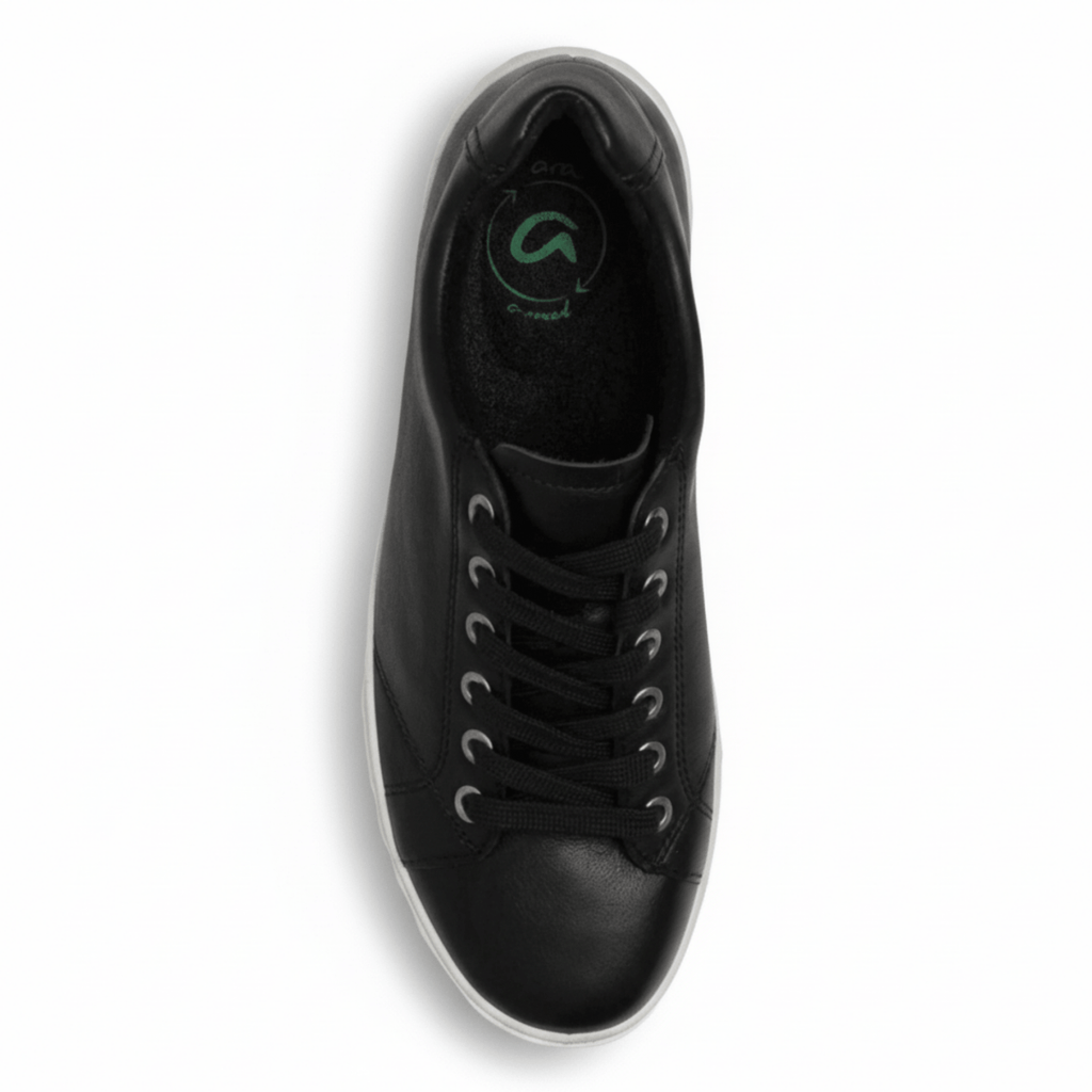 Ara Women's Alexandria Black Leather/White Sole