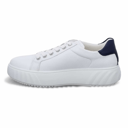 Ara Women's Mikky White/Navy Leather