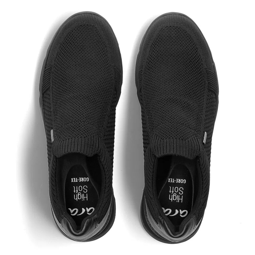Ara Women's Naples Loafer Nassau Black Fabric Gore-Tex