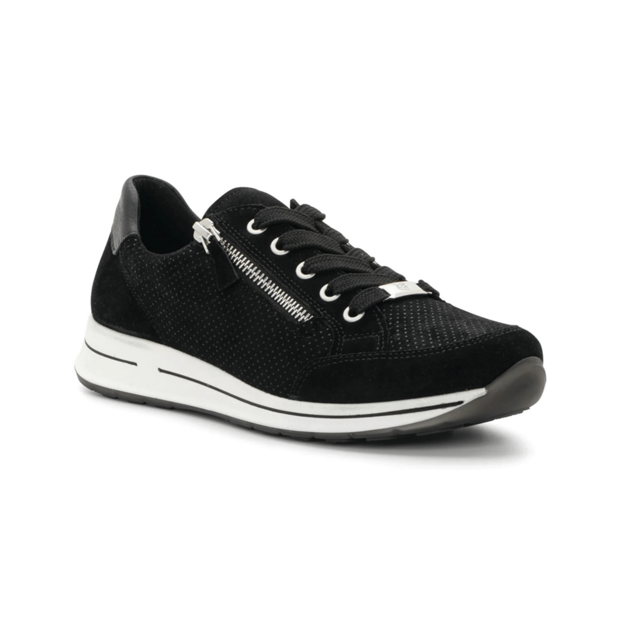 Ara Women's Oleanna Black Puntikid Suede