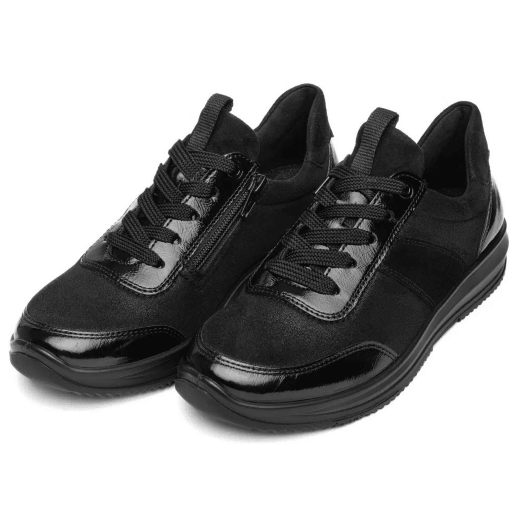 Ara Women's Osaka Black Glitter Kidsuede