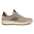 Ara Women's Osaka Light Beige Suede/Metallic Leather