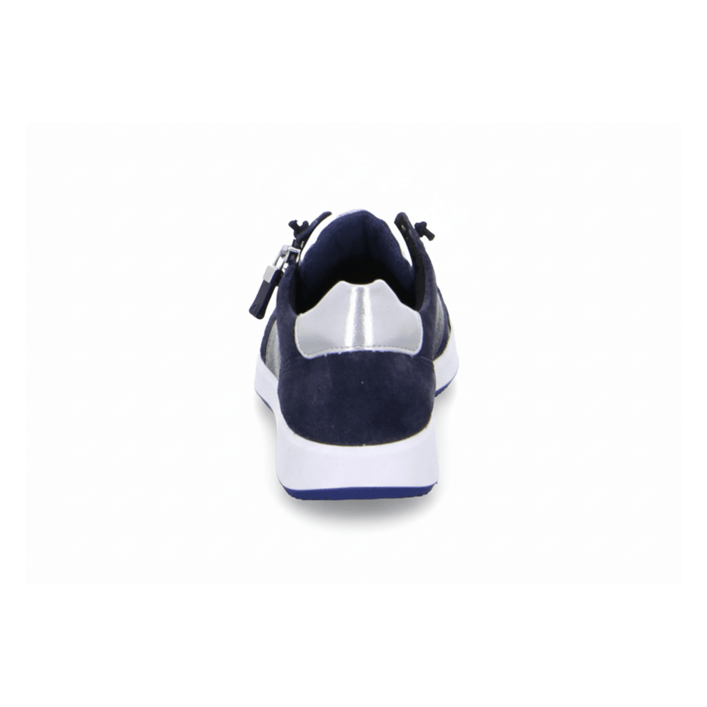 Ara Women's Riviera Navy/Silver Metallic Leather