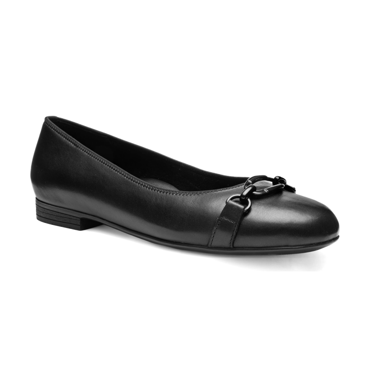 Ara Women's Siene Flat Black Calf Leather