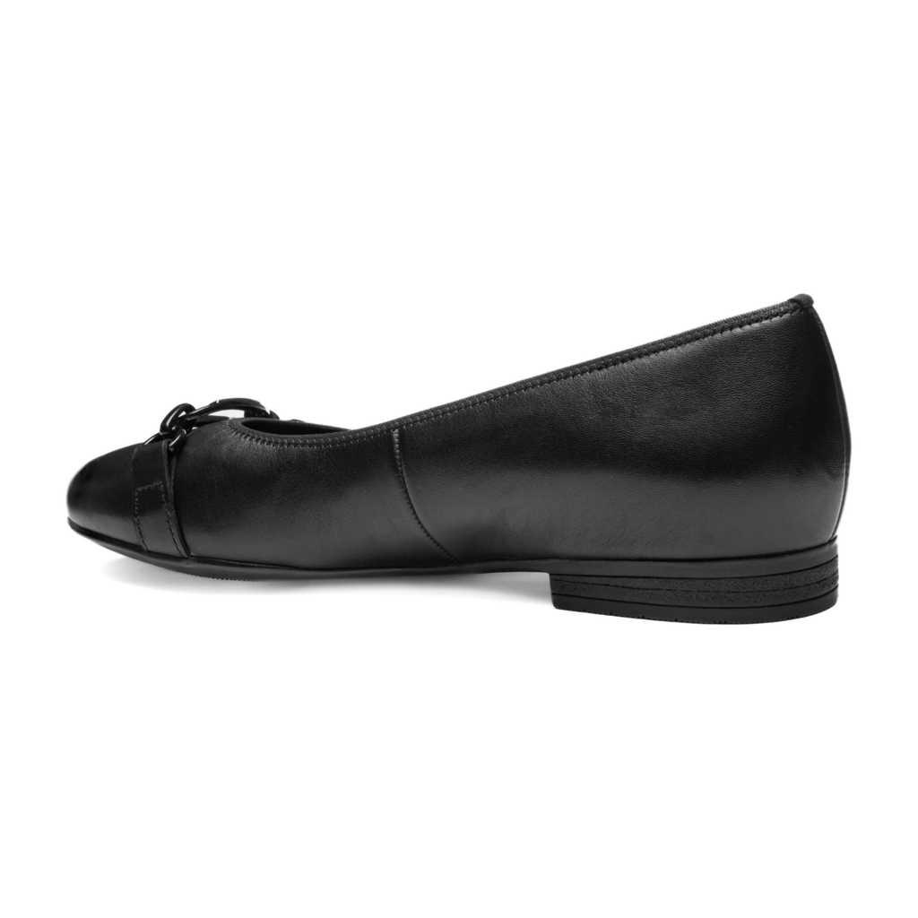 Ara Women's Siene Flat Black Calf Leather