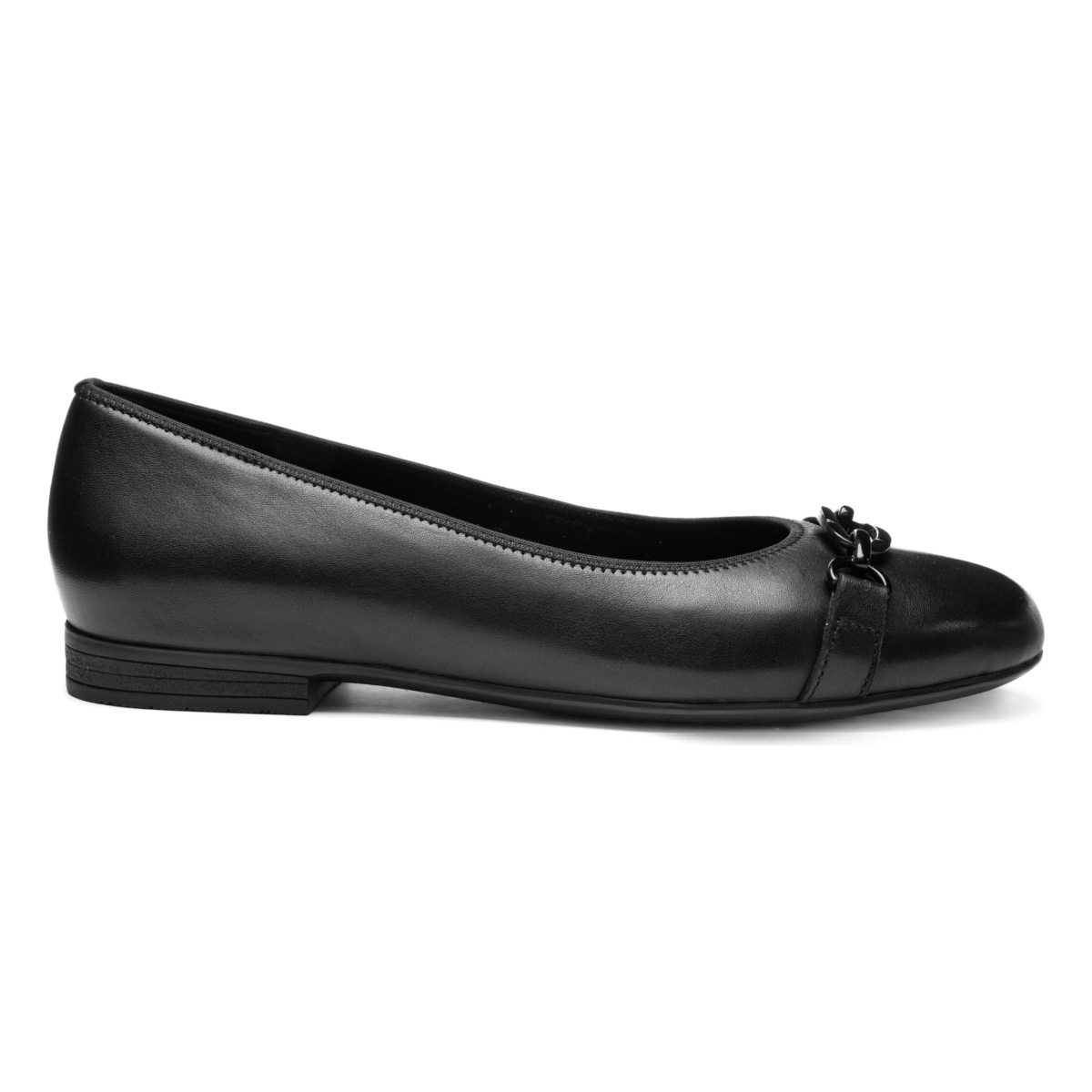 Ara Women's Siene Flat Black Calf Leather