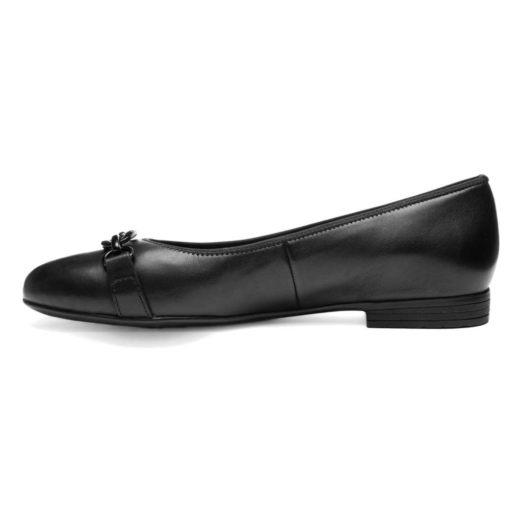 Ara Women's Siene Flat Black Calf Leather