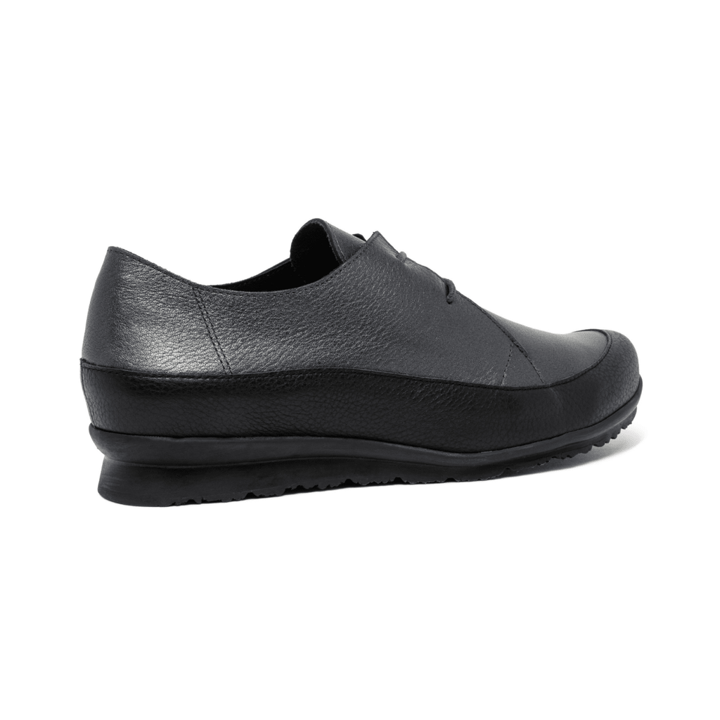 Arche Women's Baroha Black/Silver Metallic Pebble Leather