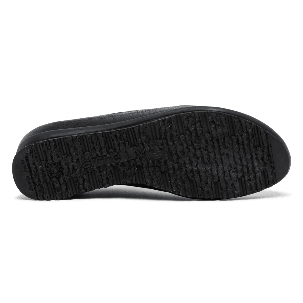 Arche Women's Baroha Black/Silver Metallic Pebble Leather