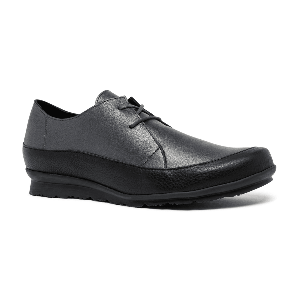 Arche Women's Baroha Black/Silver Metallic Pebble Leather