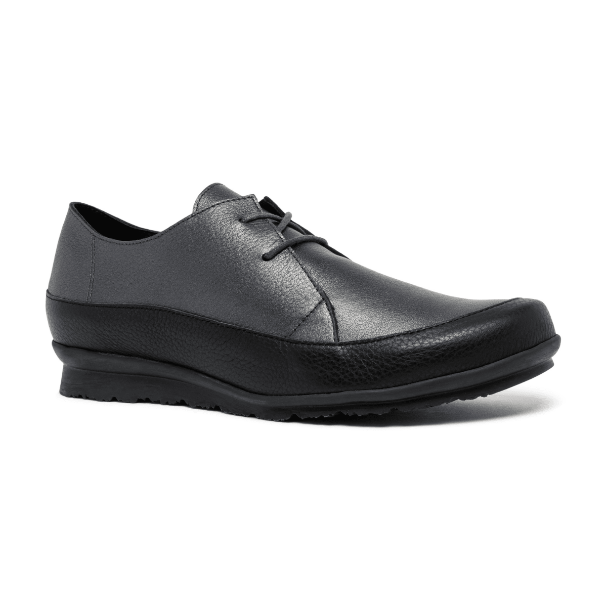 Arche Women's Baroha Black/Silver Metallic Pebble Leather