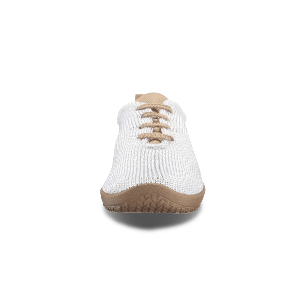 Arcopedico Women's LS Oxford White/Beige Fabric