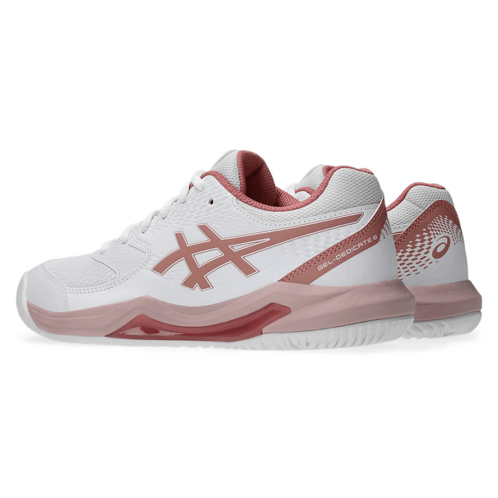 Asics Women's Gel-Dedicate 8 White/Rose Rouge