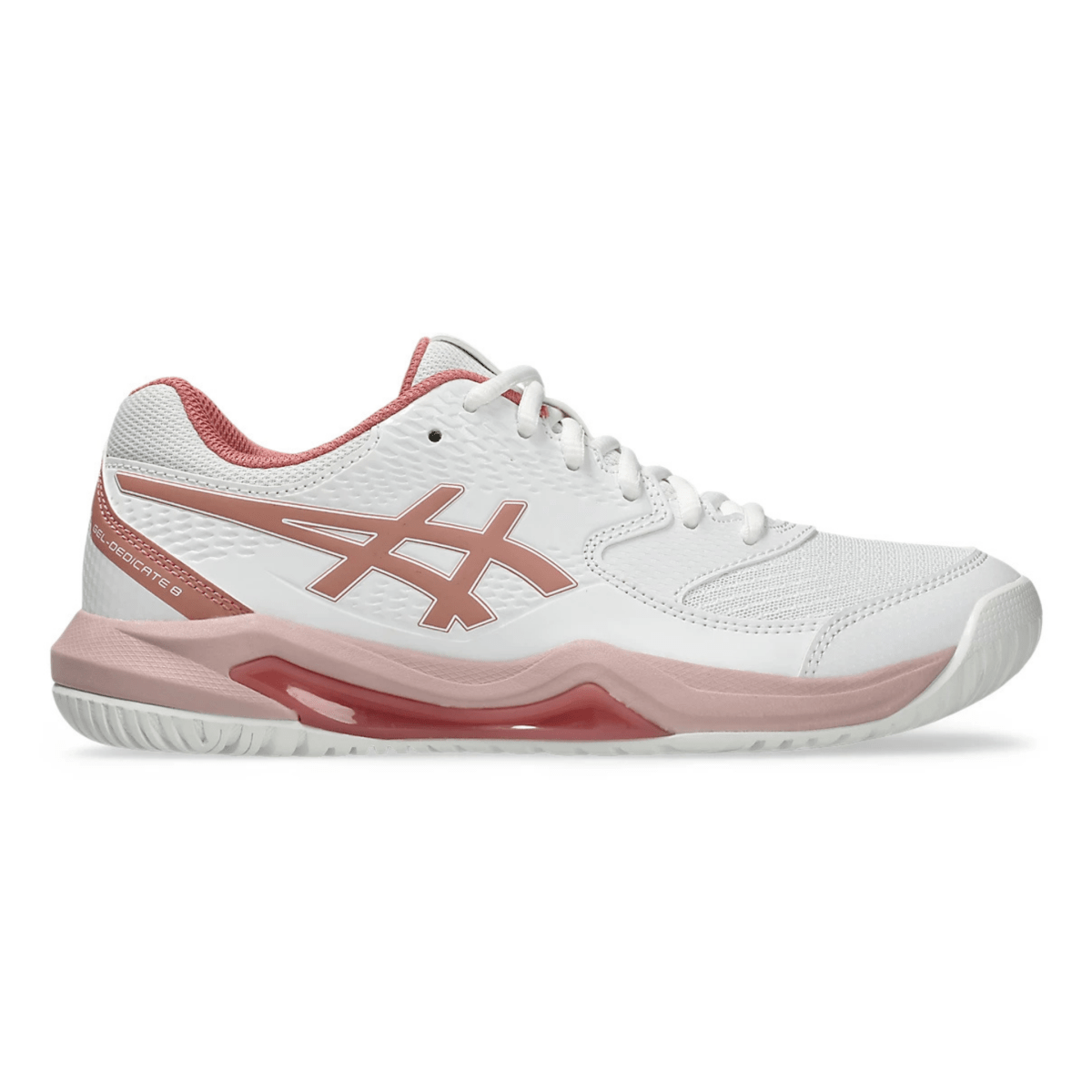 Asics Women's Gel-Dedicate 8 White/Rose Rouge