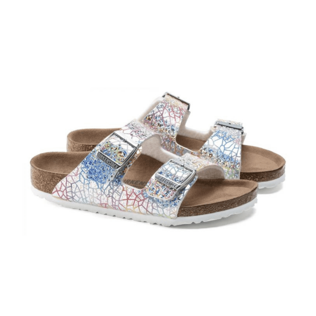 Birkenstock Girls Arizona Hologram Silver