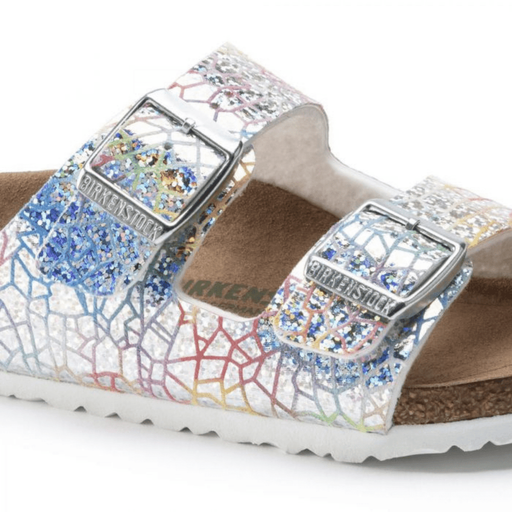 Birkenstock Girls Arizona Hologram Silver