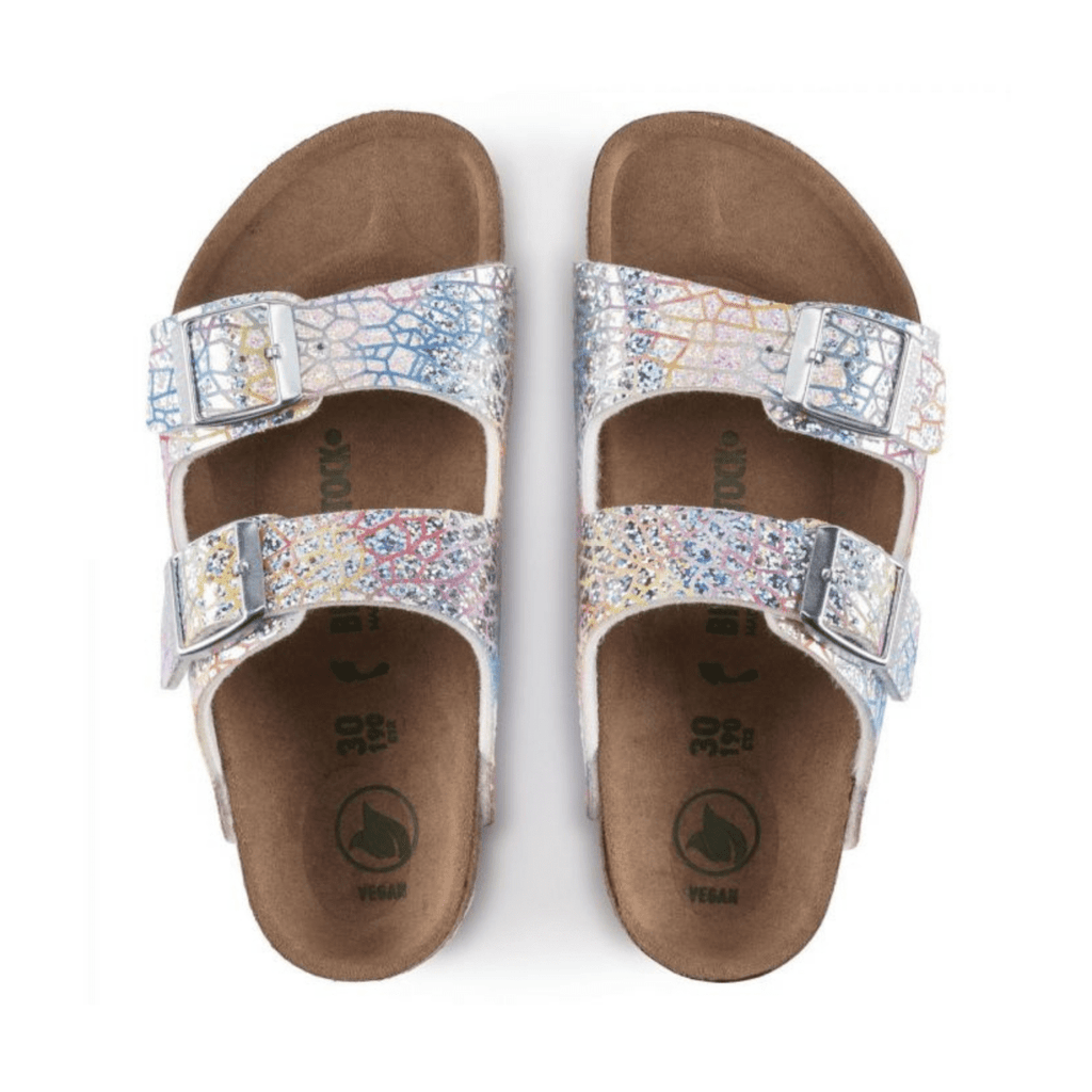 Birkenstock Girls Arizona Hologram Silver