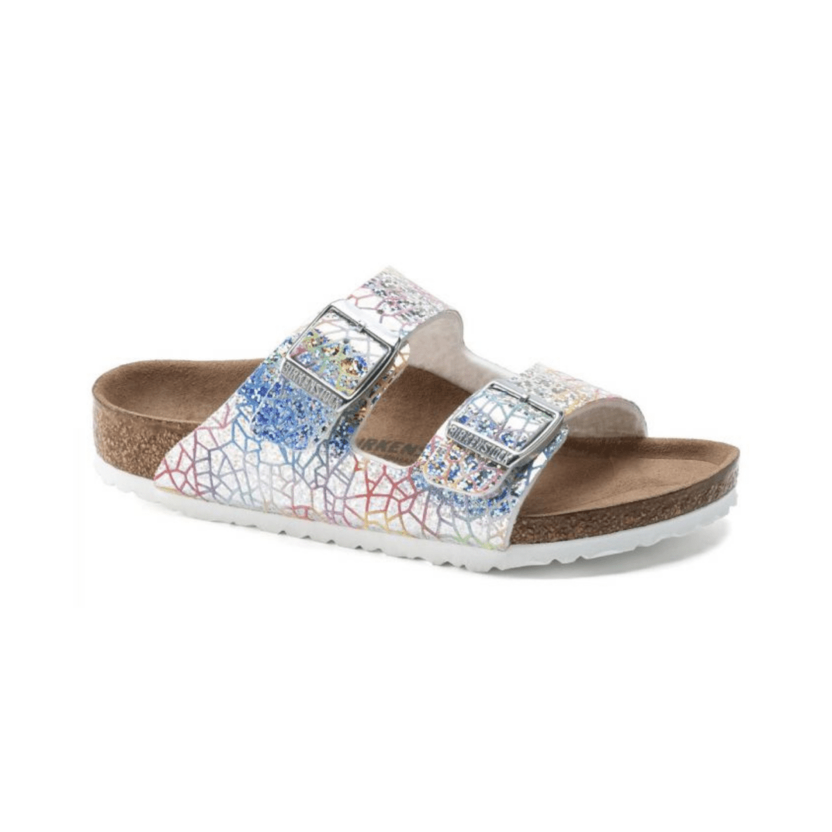 Birkenstock Girls Arizona Hologram Silver