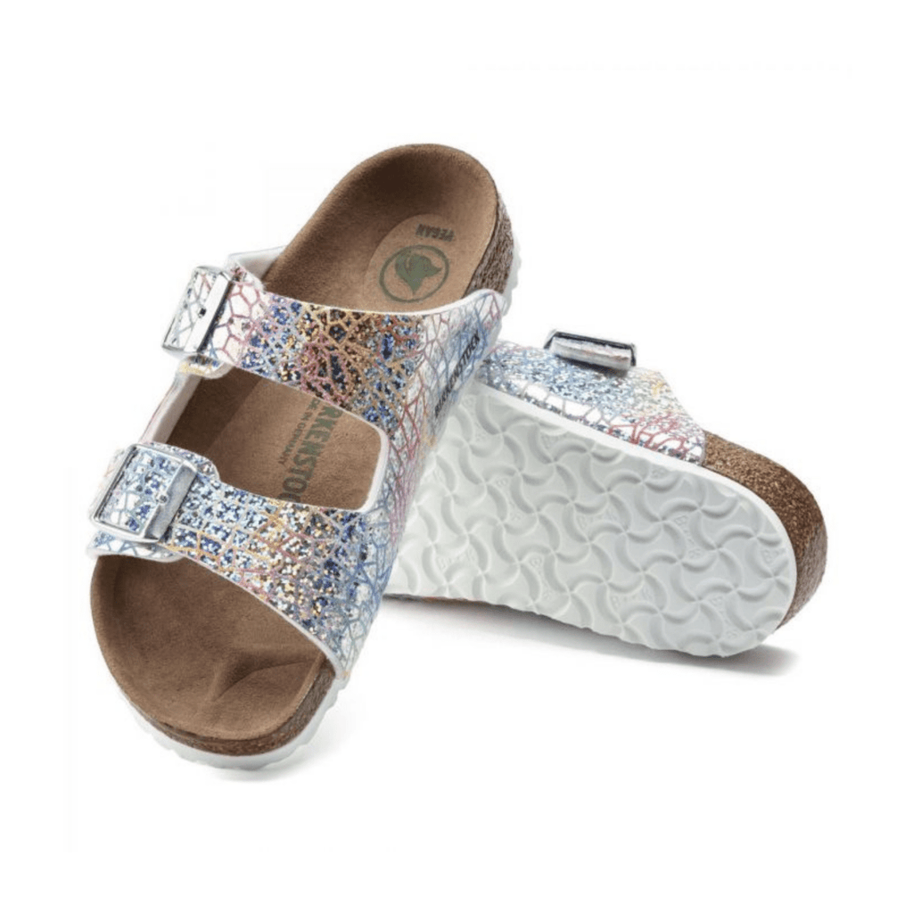 Birkenstock Girls Arizona Hologram Silver