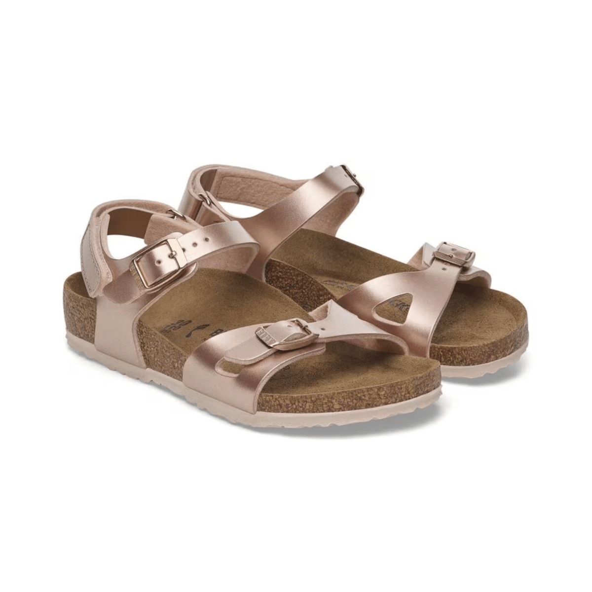 Birkenstock Girls Rio Birko-Flor Electric Metallic Copper