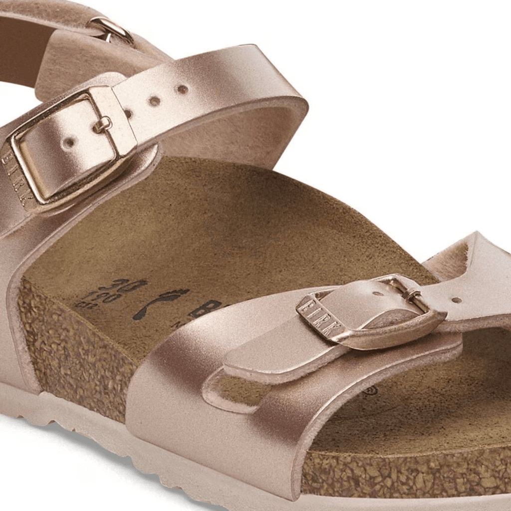 Birkenstock Girls Rio Birko-Flor Electric Metallic Copper