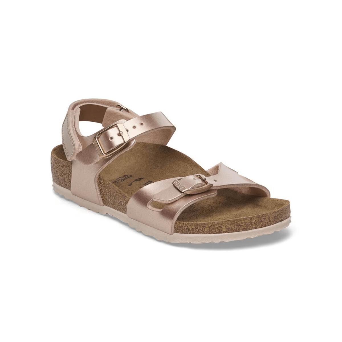 Birkenstock Girls Rio Birko-Flor Electric Metallic Copper