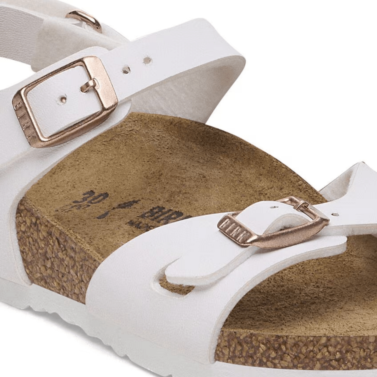 Birkenstock Girls Rio Birko-Flor White