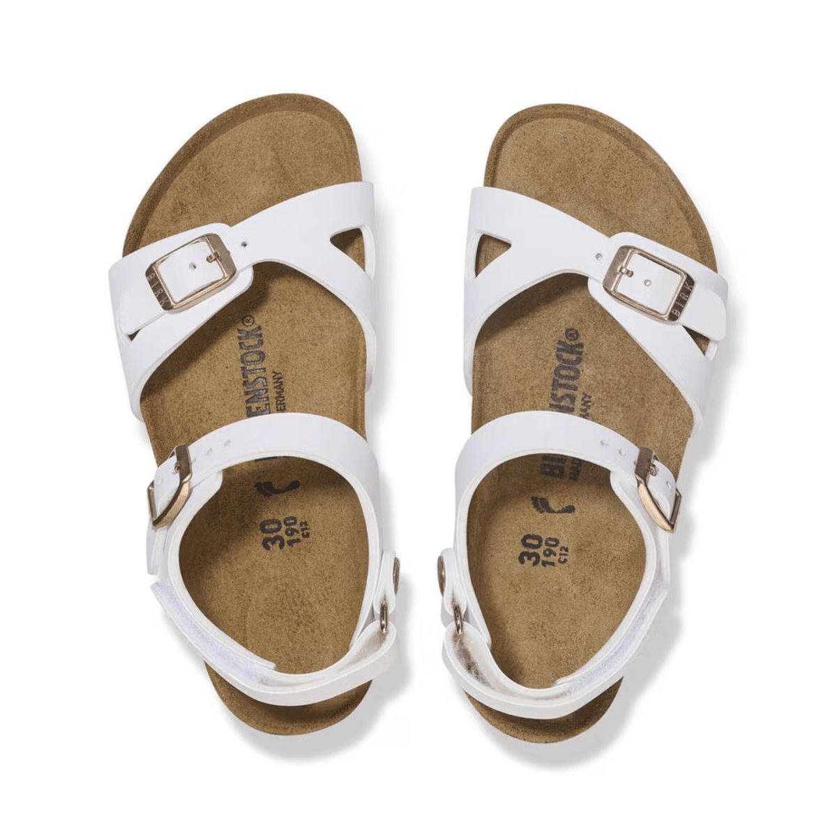 Birkenstock Girls Rio Birko-Flor White