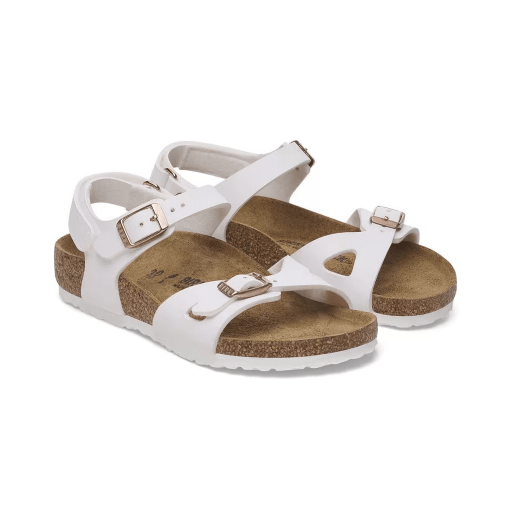 Birkenstock Girls Rio Birko-Flor White