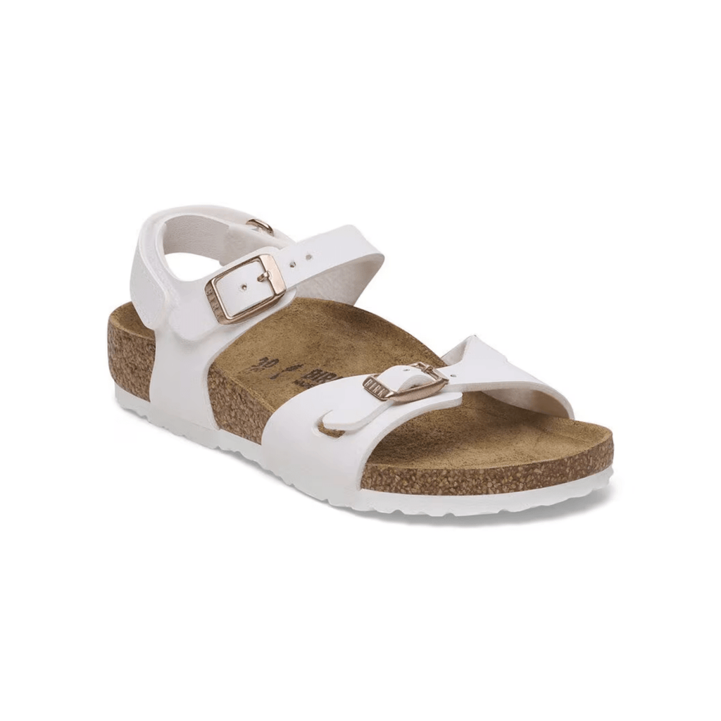 Birkenstock Girls Rio Birko-Flor White
