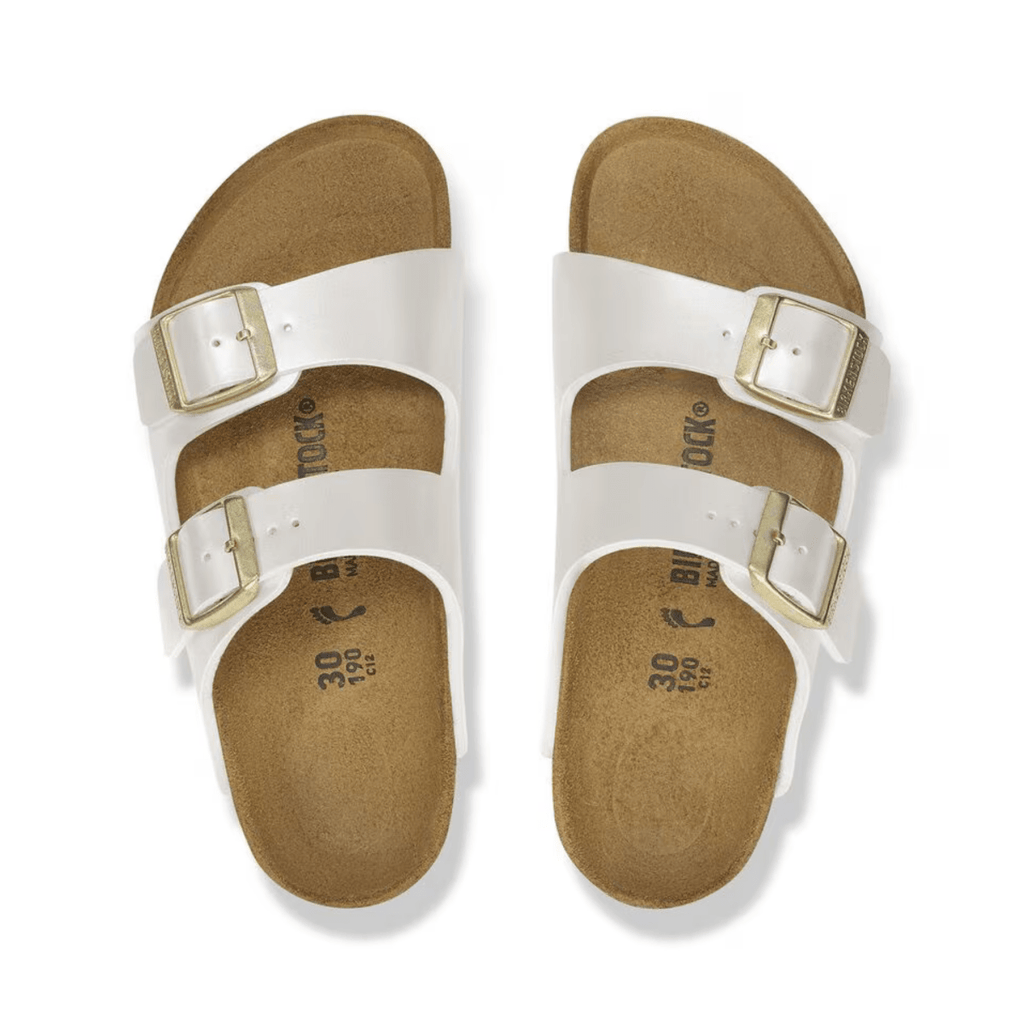 Birkenstock Kids Arizona Birko-Flor Electric Metallic Pearl
