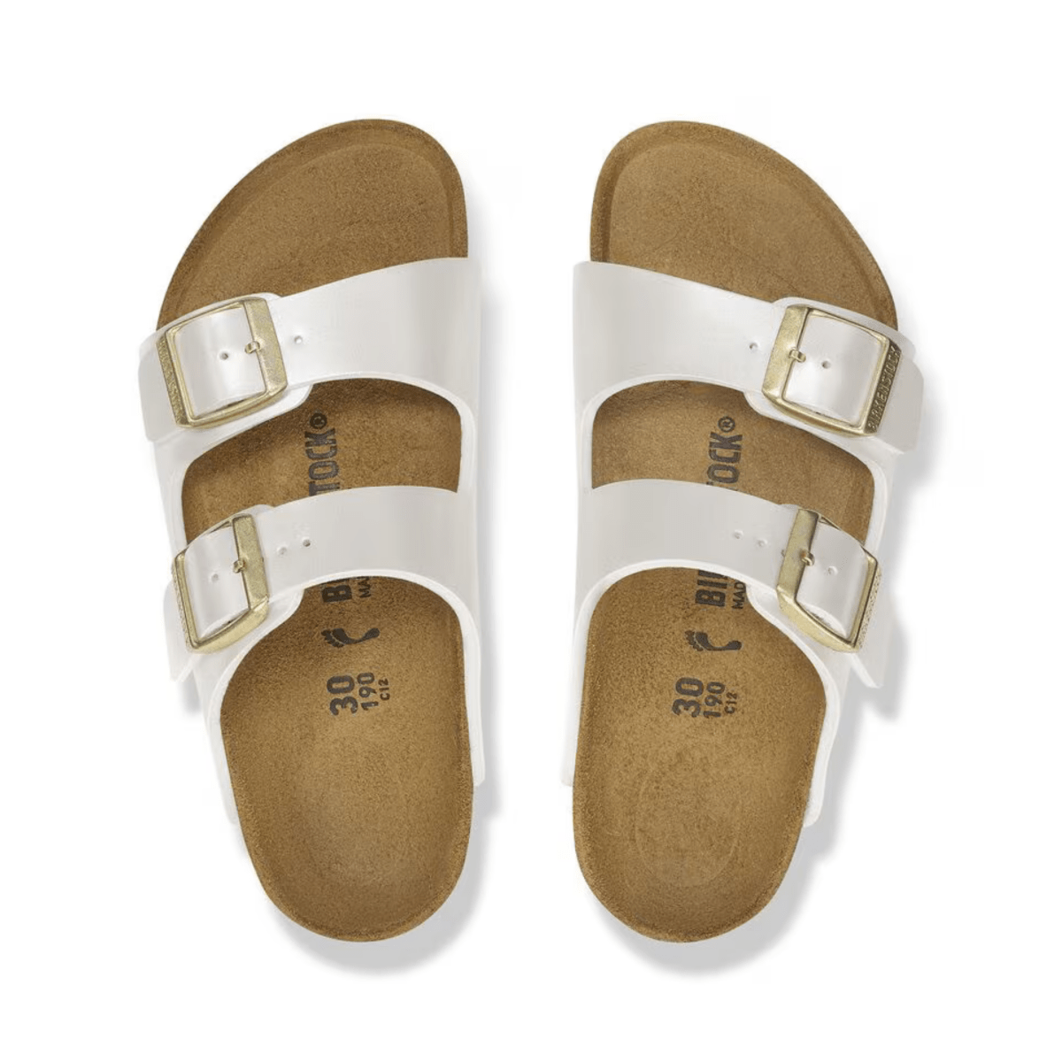 Birkenstock Kids Arizona Birko-Flor Electric Metallic Pearl