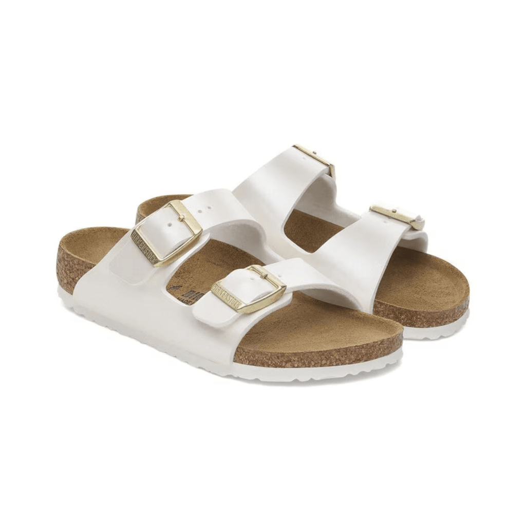 Birkenstock Kids Arizona Birko-Flor Electric Metallic Pearl