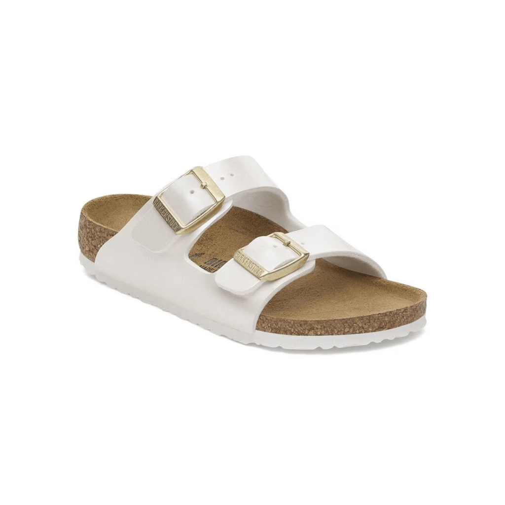 Birkenstock Kids Arizona Birko-Flor Electric Metallic Pearl