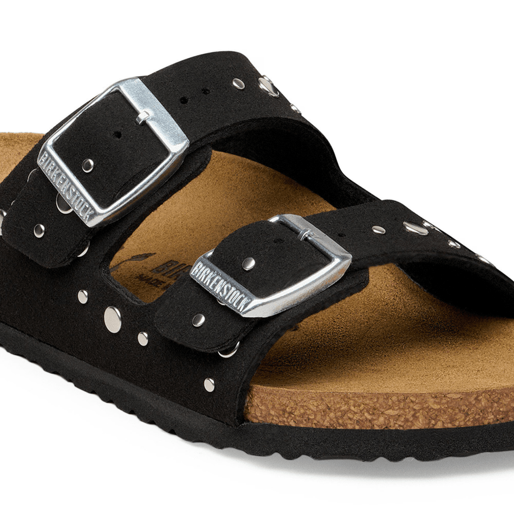 Birkenstock Kids Arizona Rivets Soft Birki Black