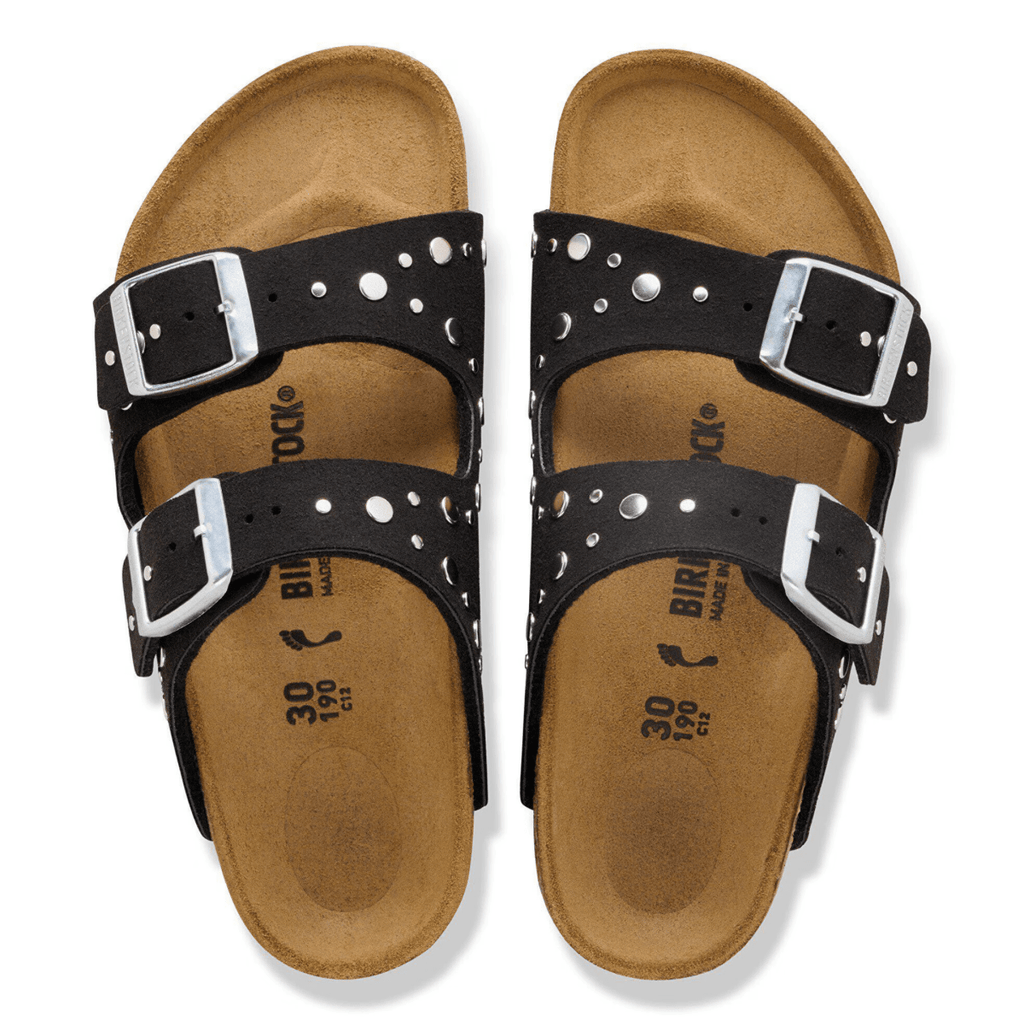 Birkenstock Kids Arizona Rivets Soft Birki Black