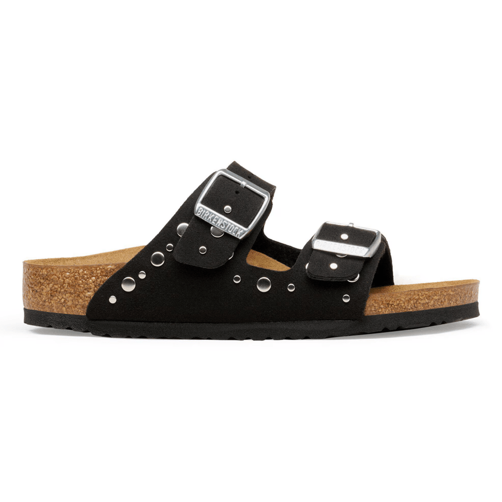 Birkenstock Kids Arizona Rivets Soft Birki Black