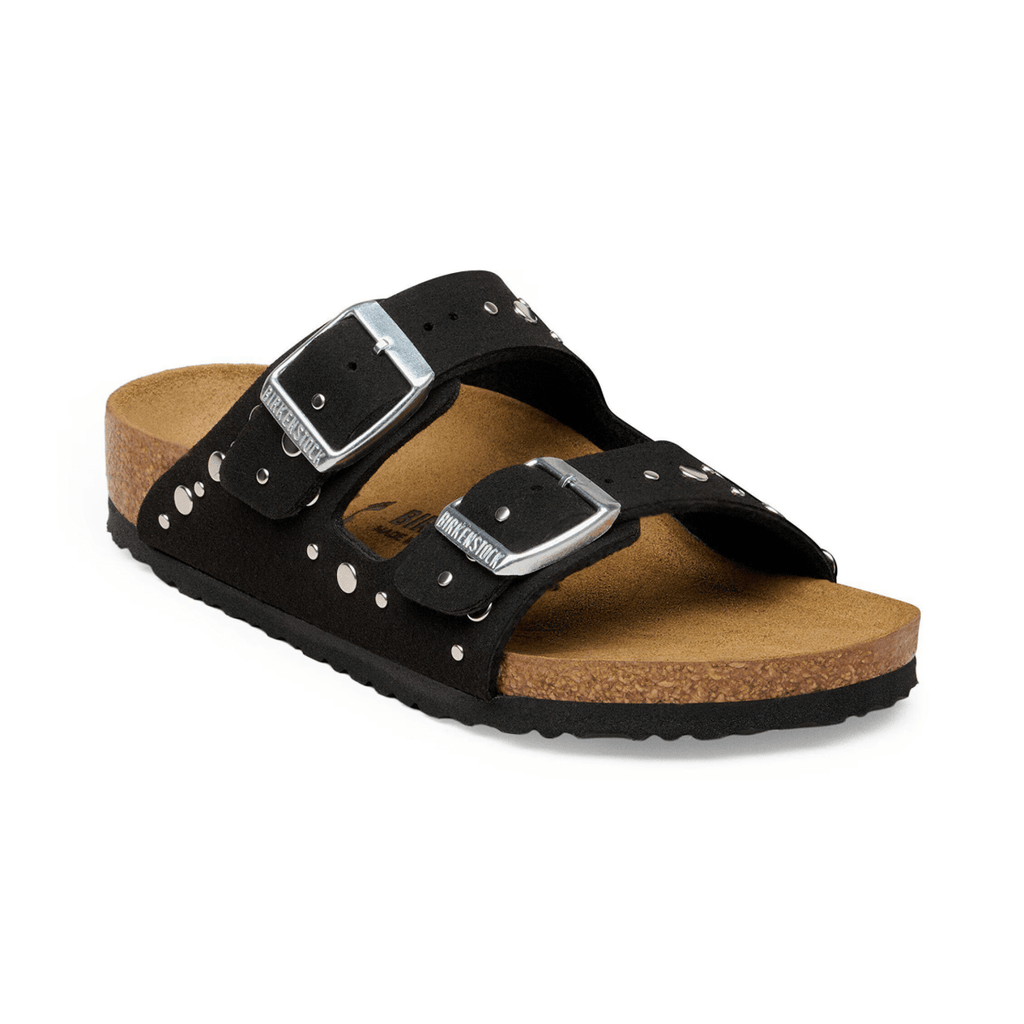 Birkenstock Kids Arizona Rivets Soft Birki Black