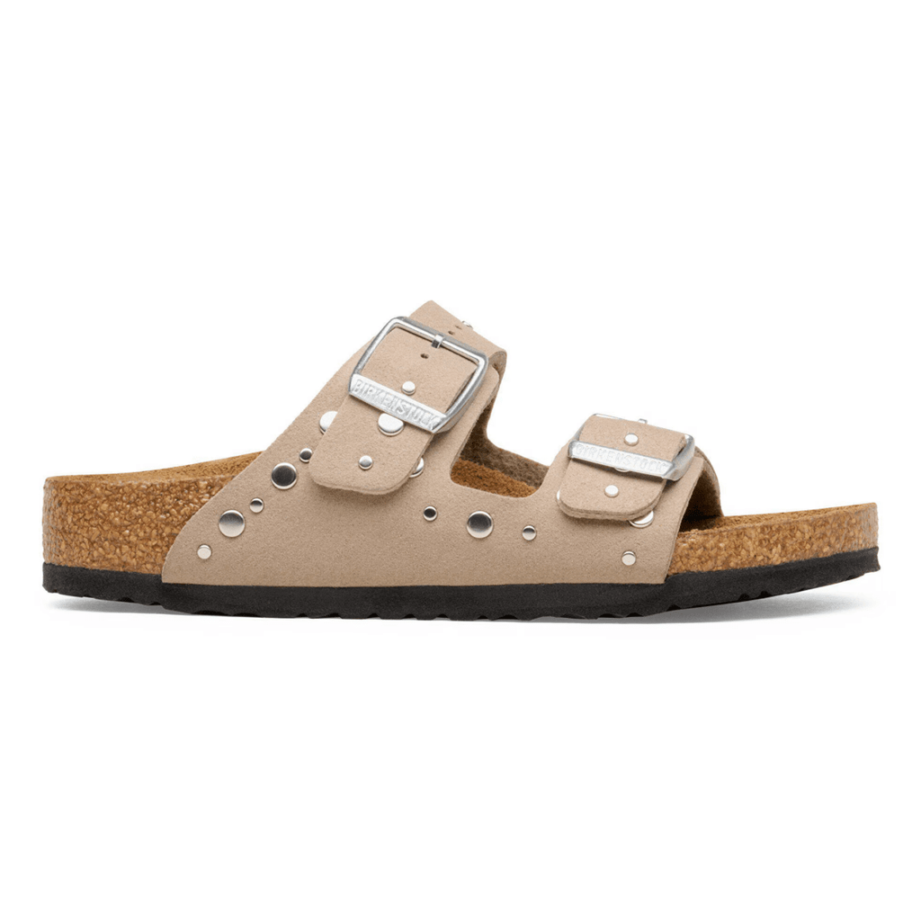 Birkenstock Kids Arizona Rivets Soft Birki Grey Taupe